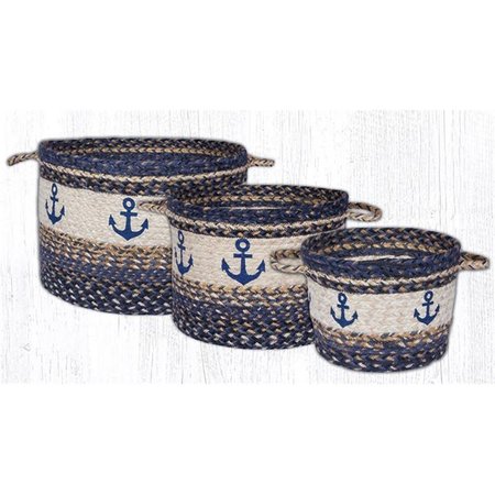 CAPITOL IMPORTING CO Anchor Craft-Spun Utility Jute Braided Small Baskets, 9 x 7 in. 38-UBPSM9525A